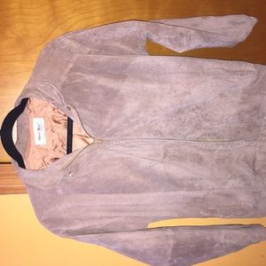 Zippered Suede jacket size 4